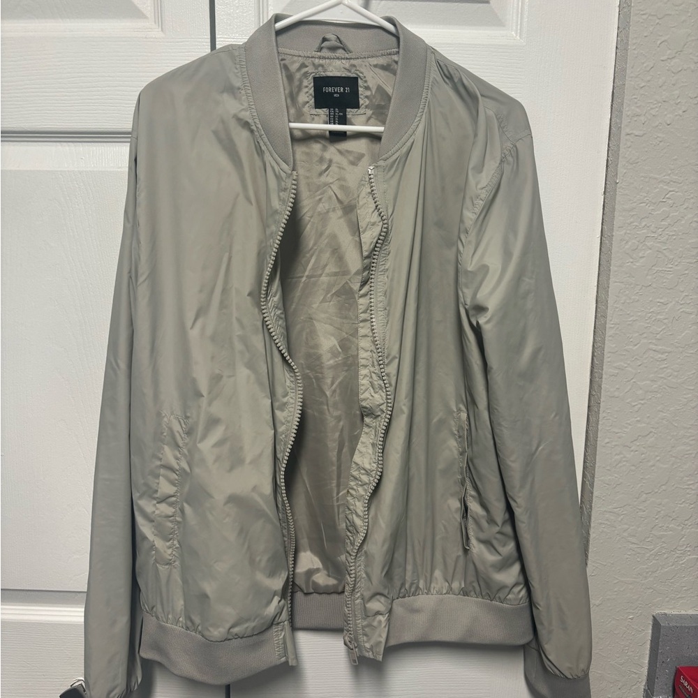 Forever 21 Men's Light Gray Jacket